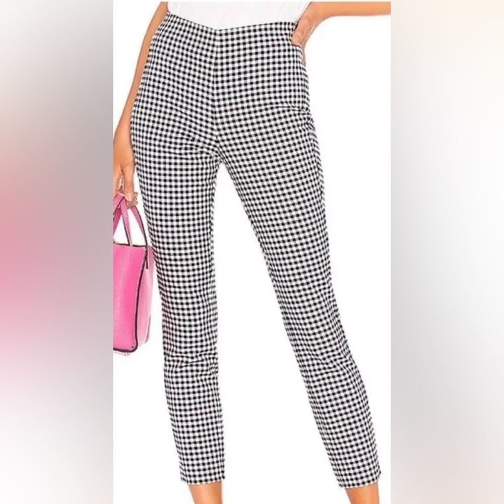 rag & bone Gingham Simone Cropped Pants